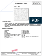Product Data Sheet: Description: - Celotex Pin