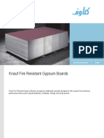 Knauf Fire Resistant Gypsum Boards