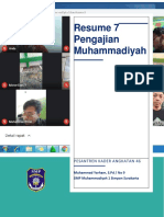Tugas Resume 7 Pengajian Muhammadiyah Pesantren Kader Angkatan 46