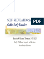 Self-Regulation: Ideas To: Guide Early Practice