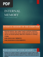 INTERNAL MEMORY Ram/rom