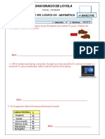 Evaluación de Aritmética 6° Grado Iv Bimestre