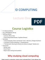 Cloud Computing: Lecture One