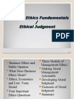 Developing Ethical Judgement