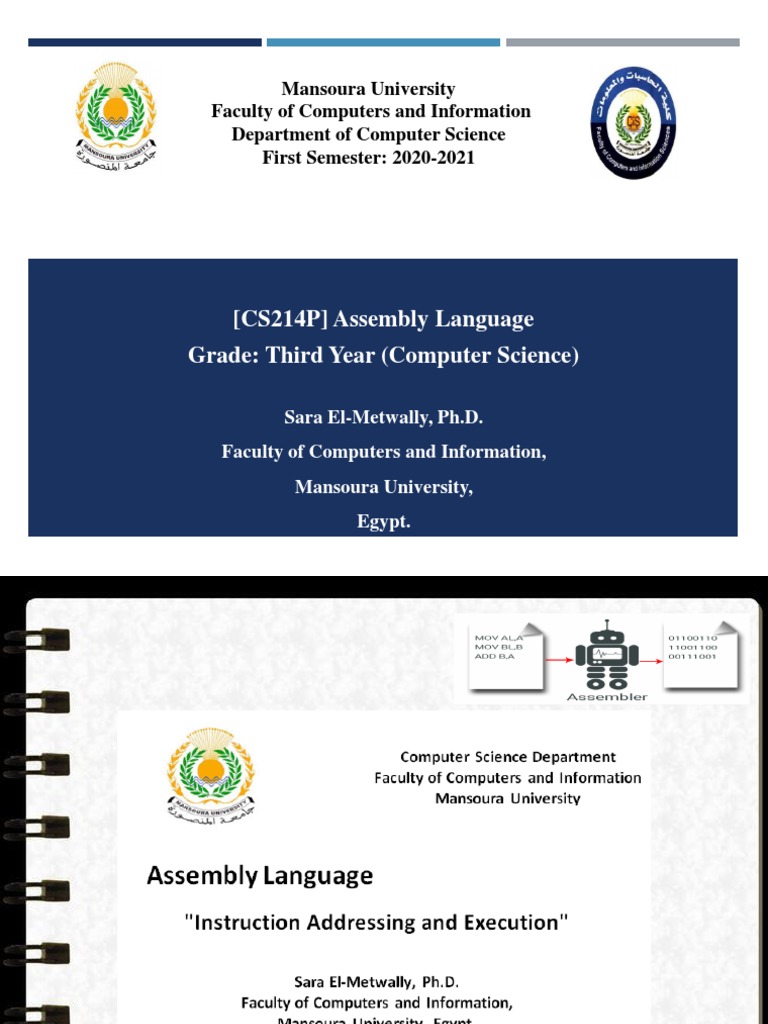 (CS214P) Assembly Language Grade: Third Year (Computer Science) | PDF ...