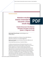 Abandono Estudiantil en El Sistema Universidad Abierta y Educación A Distancia. Un Estudio Diagnóstico