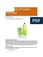 Detergent Powder Formula