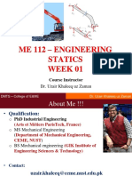 ME112 - Week 01 - Dr. Uzair Khaleeq Uz Zaman