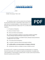 Aluno matrícula Nova Iguaçu noite artigo 103 ADIN partido político STF