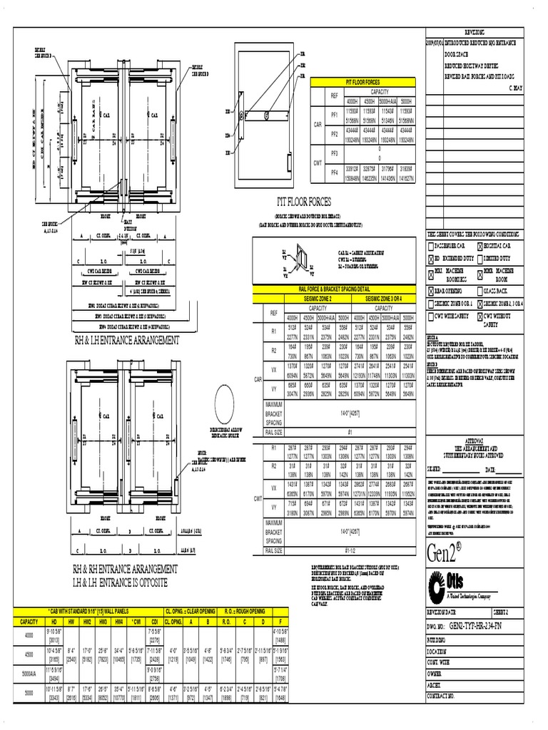 Otis Elevator Specifications and Details | PDF | Elevator | Transport