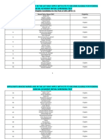 Applicants Whose Names Are in The List May Apply With Ots To Become Eligible For Federal Judicial Academy Initial Screening Test