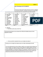 Week 3 Worksheet: MY STI IDENTITY: Sti Senior High School Grade 11