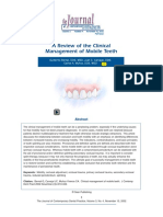 A Review of The Clinical Management of Mobile Teeth