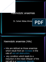 Haemolytic Anaemias: Dr. Suhair Abbas Ahmed