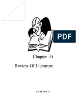Chapter - Ii Review of Literature