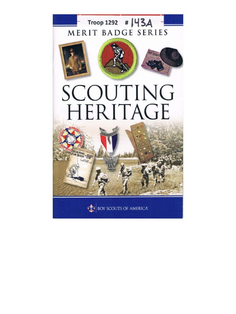 Scouting Heritage Merit Badge Pamphlet PDF