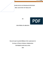 Gender Influence On Purchase Intention The Case Study of Thailand