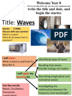 Title: Waves: Starter: 5 Mins Discuss With Your Partner