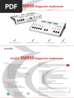 Oscilla Diagnostic Audiometer: Manual or Automatic Test USB Port For PC-connection Bone and Masking Dual Control