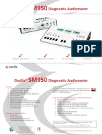 Oscilla Diagnostic Audiometer: Manual or Automatic Test USB Port For PC-connection Bone and Masking Dual Control