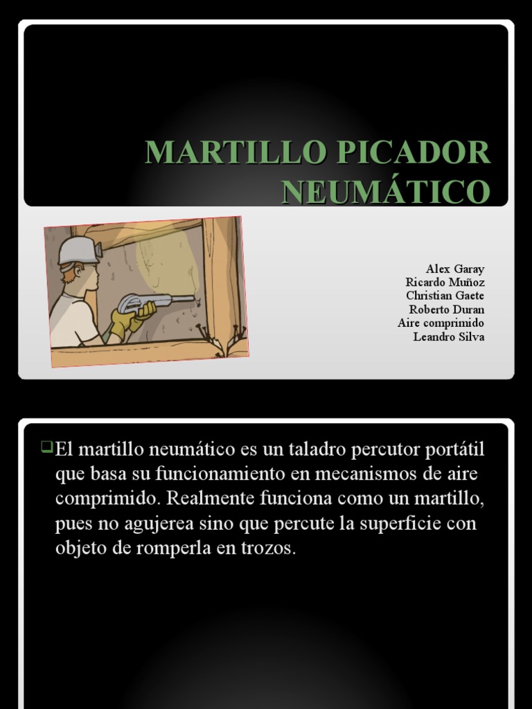 cartucho Araña adherirse Trabajo Martillo Picador Neumatico | PDF