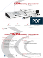 Oscilla Screening Tympanometer: IPSI Reflex Test Automatic Probe Seal Follow Result Live On-Screen 5 Reflex Frequencies