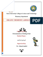 Determination of Boiling Point