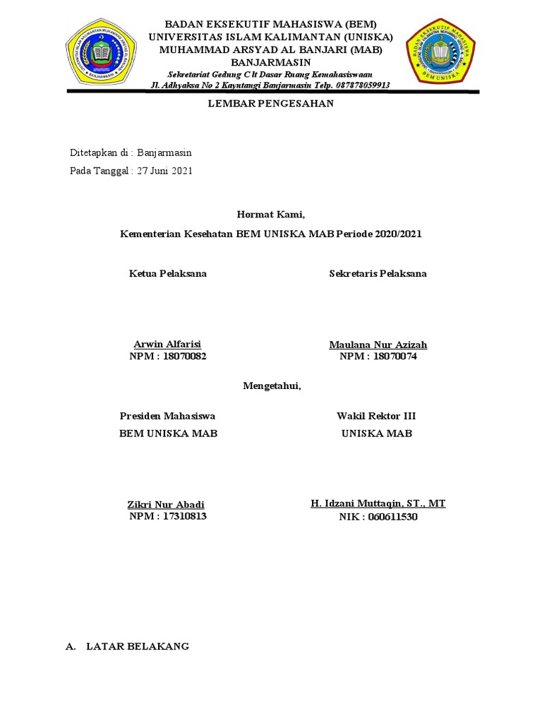 Proposal Seminar Kesehatan Pdf