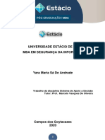 Universidade Estácio de Sá Mba em Segurança Da Informação