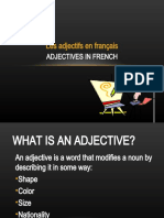 Les Adjectifs en Français: Adjectives in French