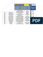 Planilha de Matriz de Versatilidade em Excel