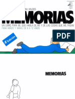 MEMORIAS. Un Libro Para Mí Que Habla de Mí y de Las Cosas Que Me Pasan