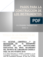 Pasos para La Construcción de Los Instrumentos