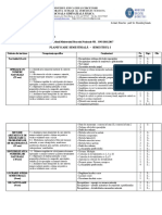 Planificare Clasa 5A - Semestrul 1