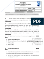 A. State The Name of Application. B. The Force As Function of Pressure Drop (P - P) - C. Discharge (Q) - D. Head Loss (H)