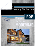 50 Planos de Casas Modernas y Fachadas