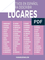 60 Adjetivos para Describir Lugares 1