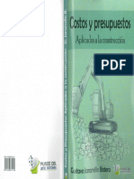 Costos y Presupuestos Aplicados a La Contruccion Gustavo Jaramillo Botero PDF