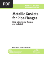 ASME B16.20 - 2007 (Metallic Gasket For Pipe Flanges)