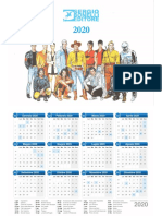 calendario Bonelli 2020