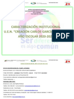 Caracterizacion InstitucionalUPE CGB2020-21