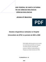 TCC. Estudos citogenéticos realizados no Hospital Universitário da UFSC no período de 2003 a 2008