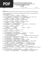 t.l.e 8 Summative Test 2nd Quarter