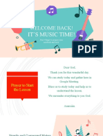 Welcome Back!: It'S Music Time!