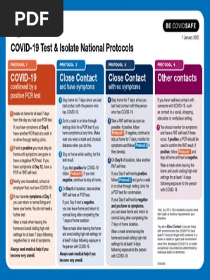 Covid 19 Test Isolate National Protocols