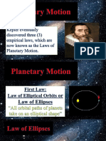 Laws of Planetary Motion