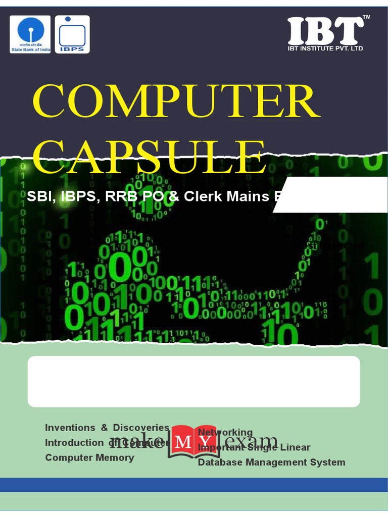 Best Computer Notes PDF in English For All Competitive Exams PDF