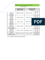 Presentation Schedule (December Report)