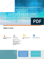 WATER CHEMISTRY FST3107student