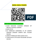 Barcode Skrining Awal Pasien - Skrining